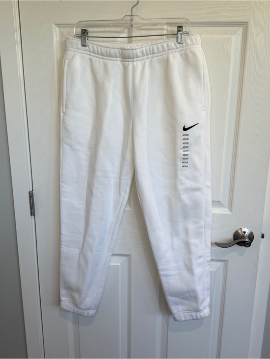 Nike Pants - Nike White Fleece Jogger Pants